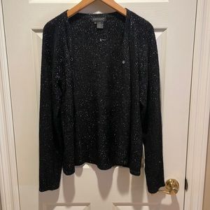 Karen Kane black Sparkle cardigan